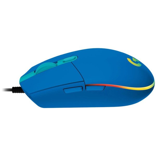 მაუსი - G102, Logitech Corded Gaming Mouse, RGB lighting, 200 – 8,000 dpi,  6 buttons, 2.1 m, BLUE - USB 1Y (L910-005801)