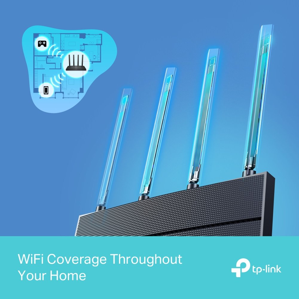 Archer AX12, TP-Link, AX1500 Gigabit Wi-Fi 6 Router Dual-Band
