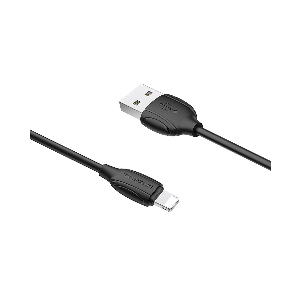 BOROFONE BX19 Benefit charging data cable for Lightning Black