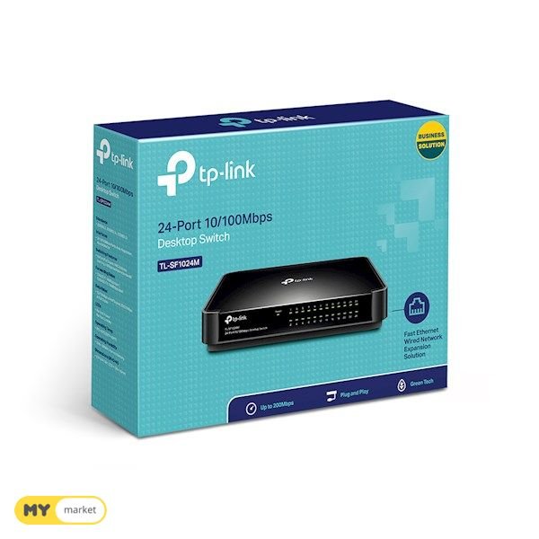 ქსელის გამანაწილებელი TL-SF1024D, TP-Link, 24-port 10/100 Switch,
