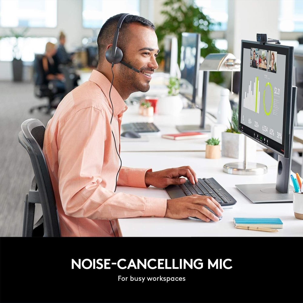 LT-H340/981-000475 LOGITECH H340 USB BLACK headset, with mic BLACK USB 1.8 m (981-000475)