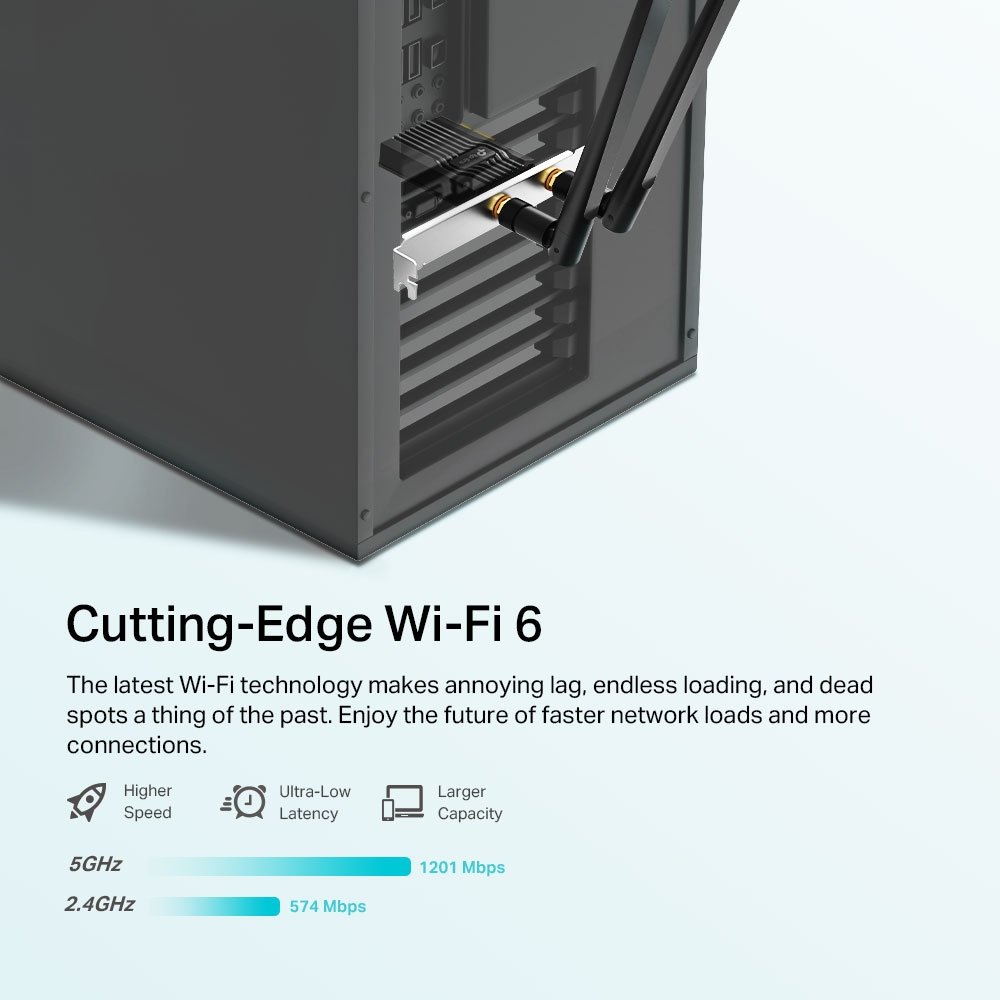 Archer TX20E, TP-Link, AX1800 Wi-Fi 6 Bluetooth 5.2 PCIe Adapter