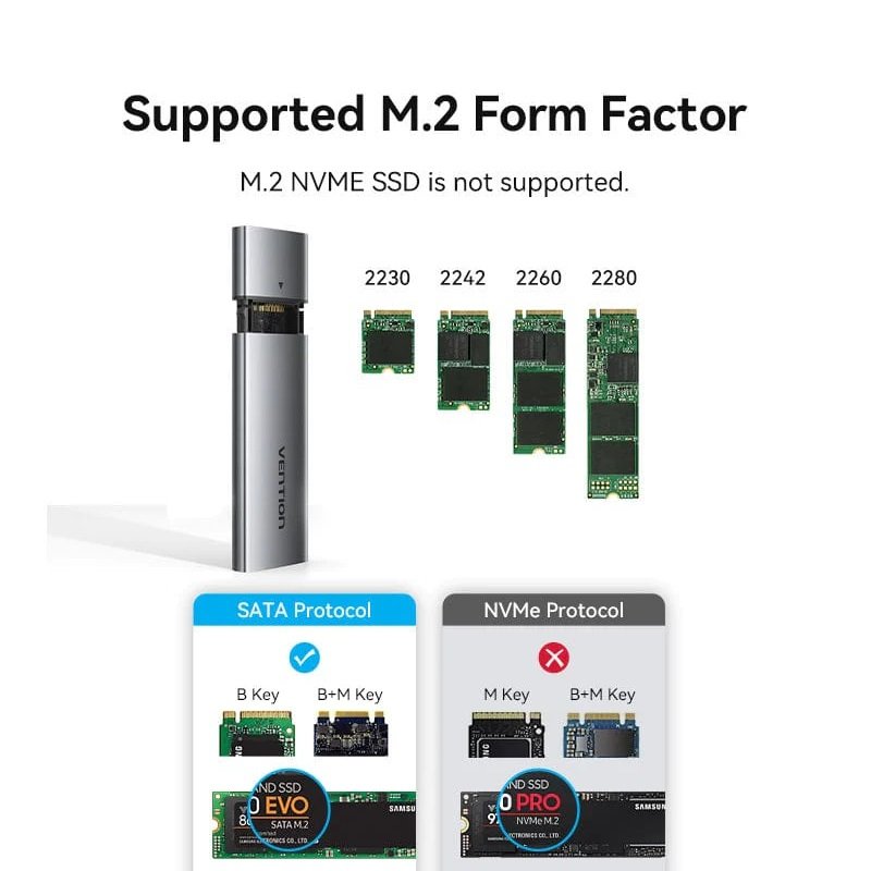 VENTION KPFH0 M.2 NGFF SSD ENCLOSURE