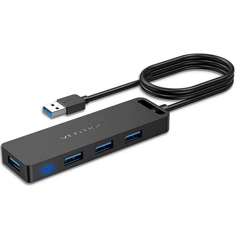 VENTION CHLBD 4-Port USB 3.0 Hub With Power Supply 0.5M Black