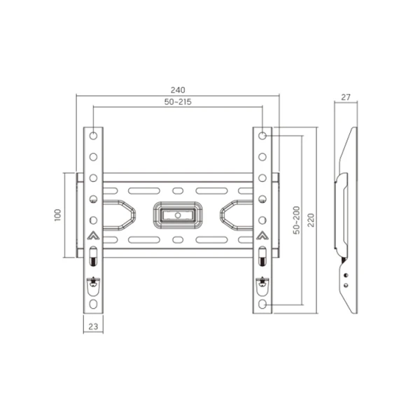 ტელევიზორის საკიდი: Vertex VX-TV-WM02F Fixed TV Wall Mount 13"-43"