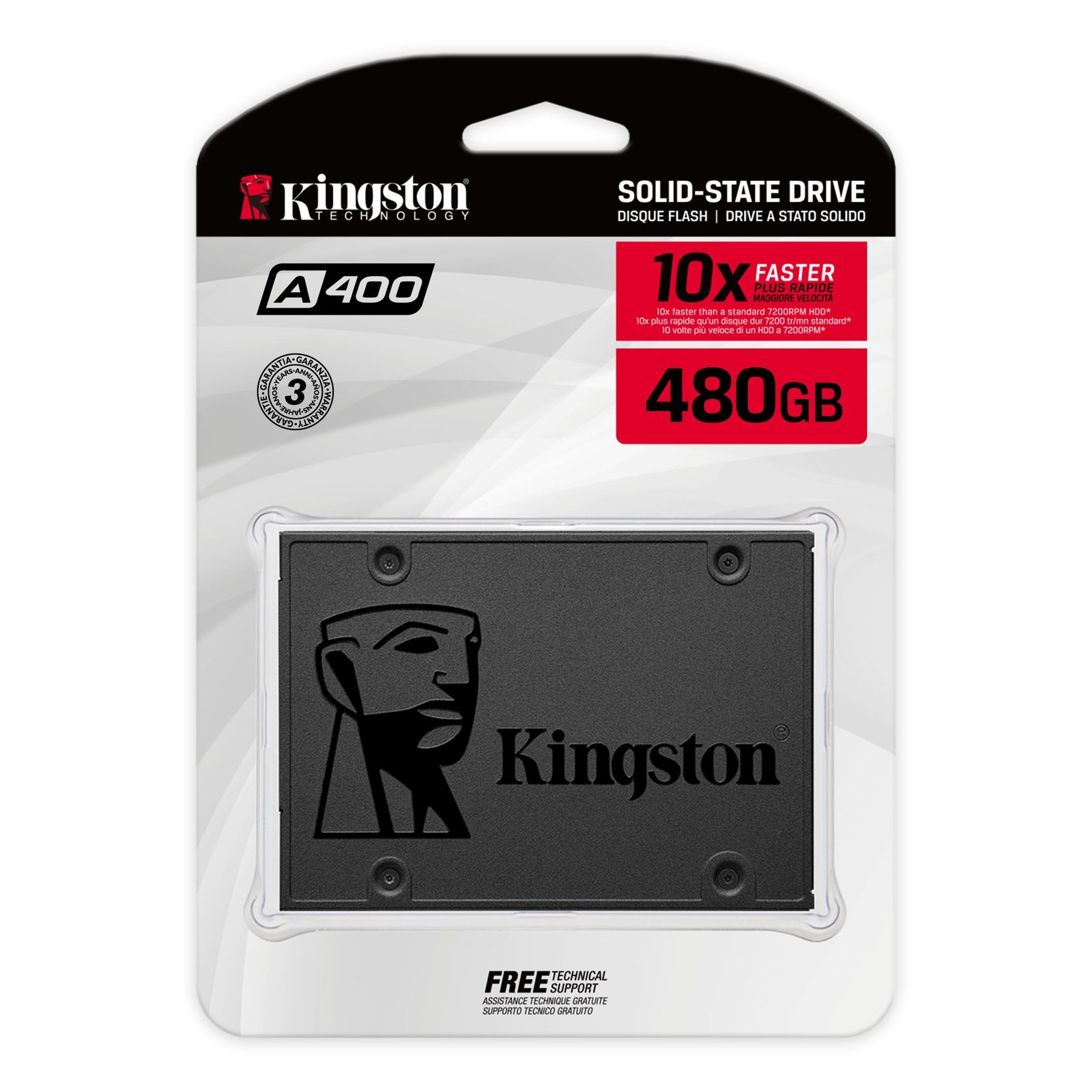 PC Components/ SSD/ Kingston  A400 SATA 3 2.5 Solid State Drive  SA400S37/480GB