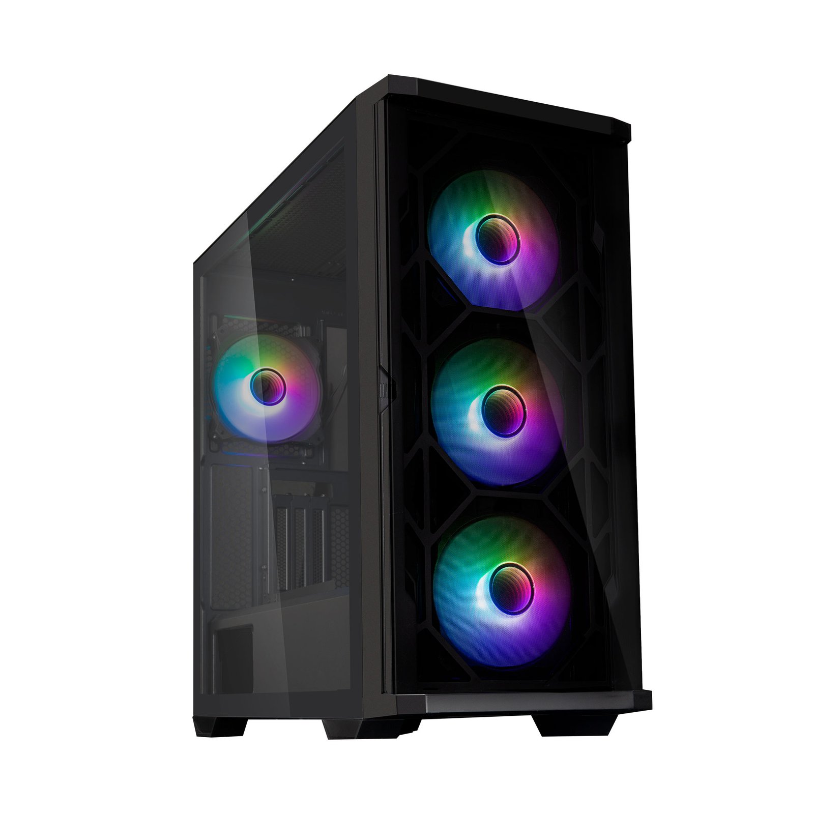Zalman PC case Z10 Duo without PSU, 2xUSB3.0, 1xUSB Type-C, 3x140mm ARGB, 1x120mm ARGB, VGA 395mm, LCS ready, TG Side Panel, EATX, black