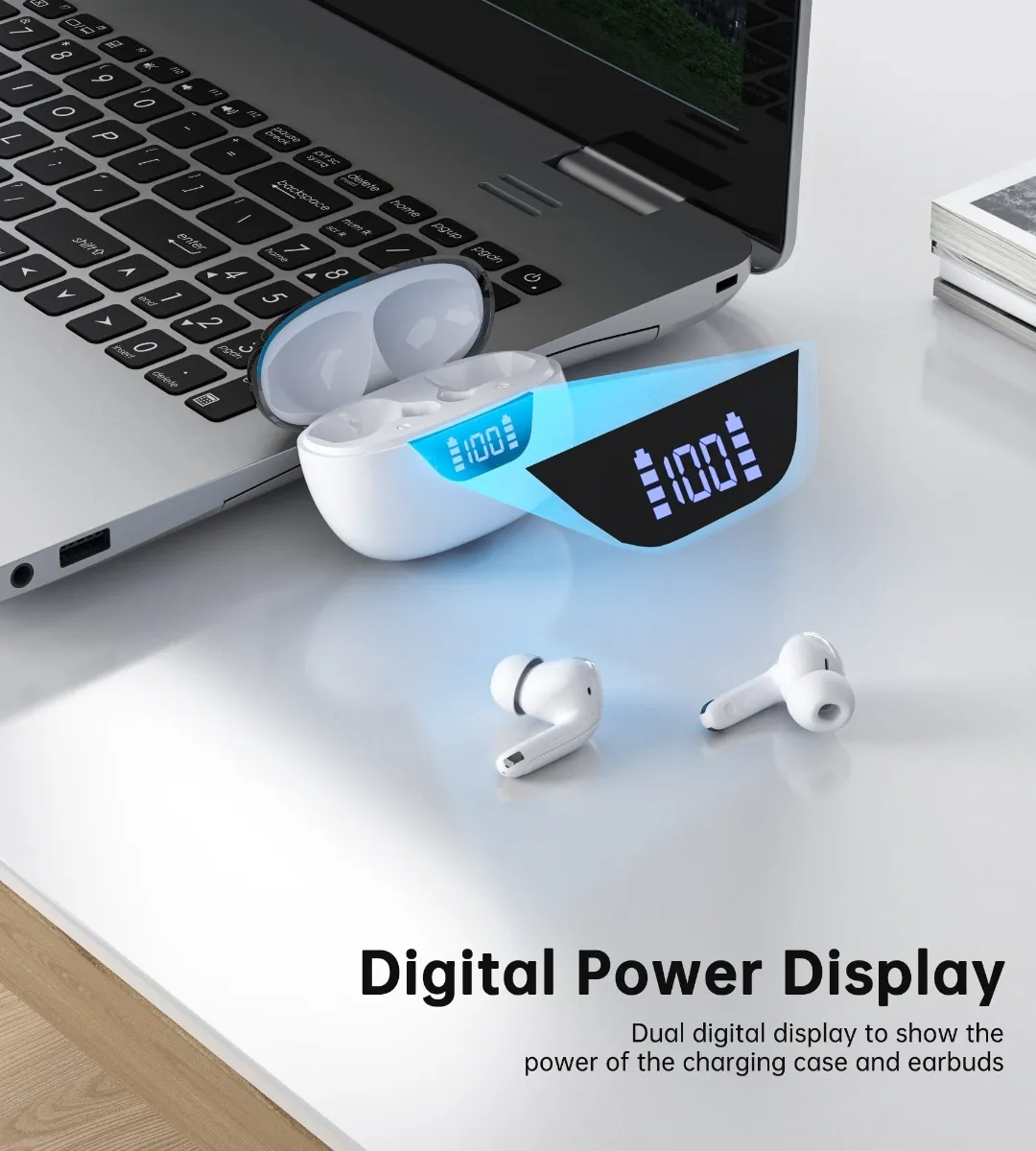 Choetech BH-T60 ENC+ANC TWS earphone With 4 Mics White