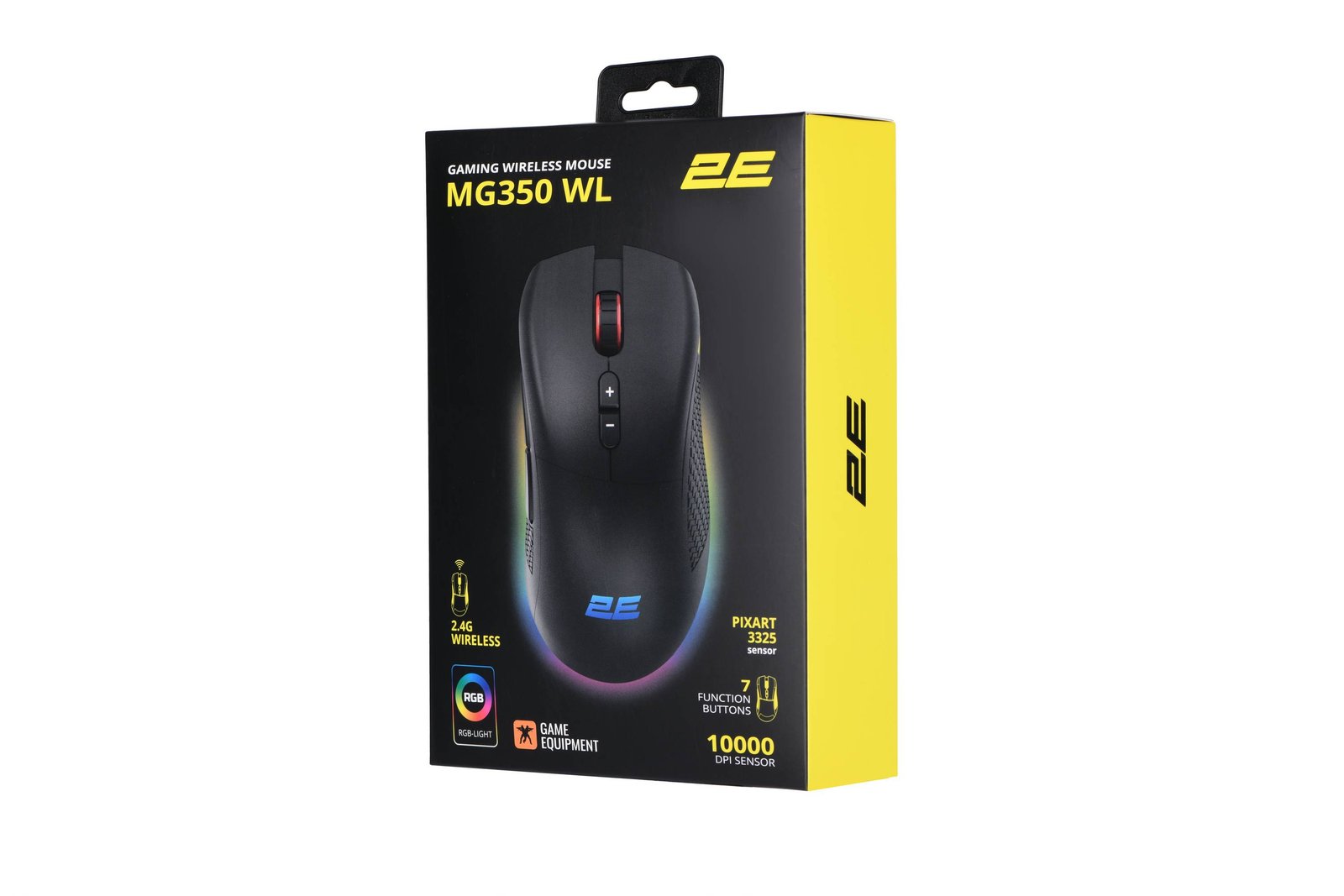 2E GAMING Mouse MG350 WL, RGB USB Black