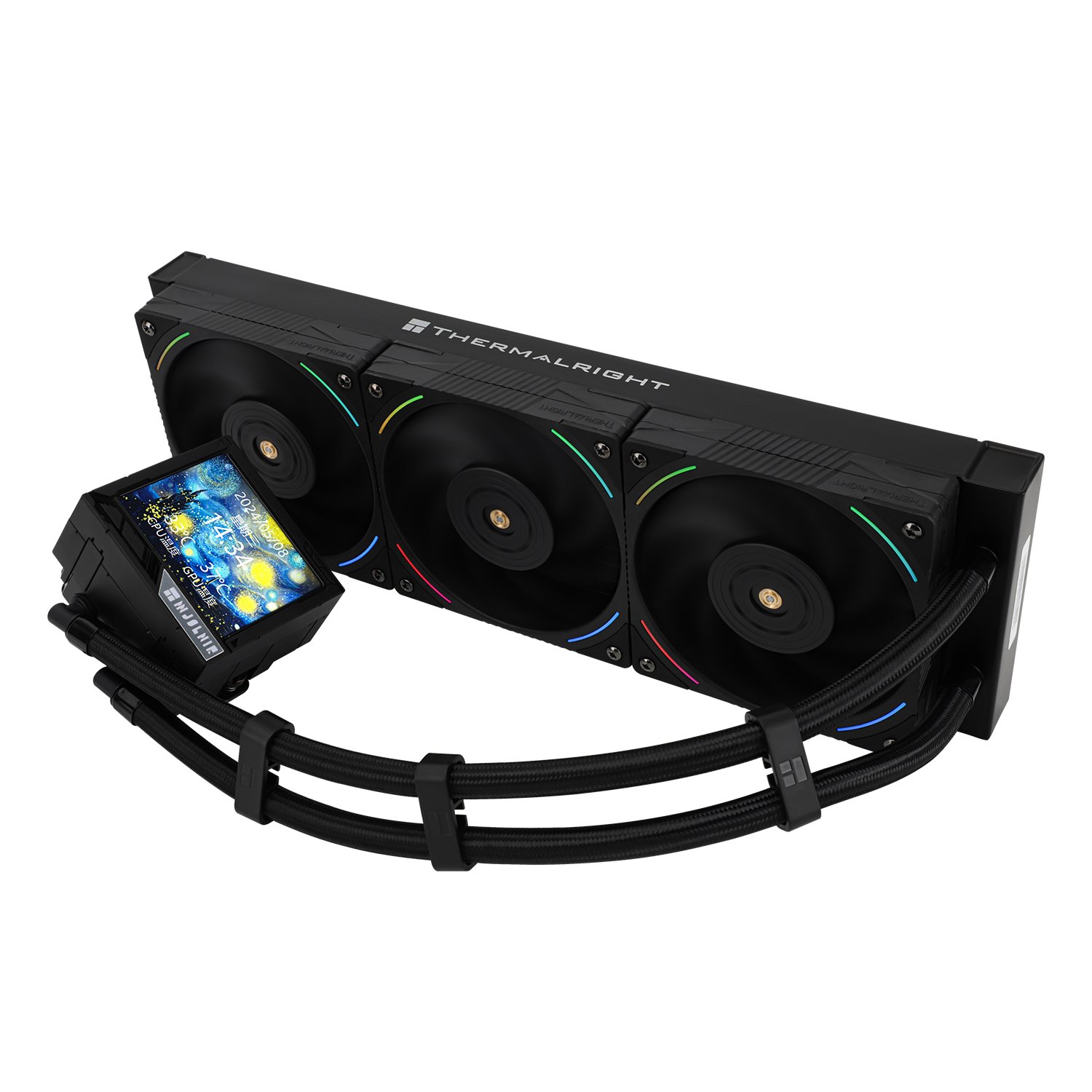 ქულერი: THERMALRIGHT Mjolnir Vision 360 BLACK ARGB CPU Universal Cooler (in bulk)