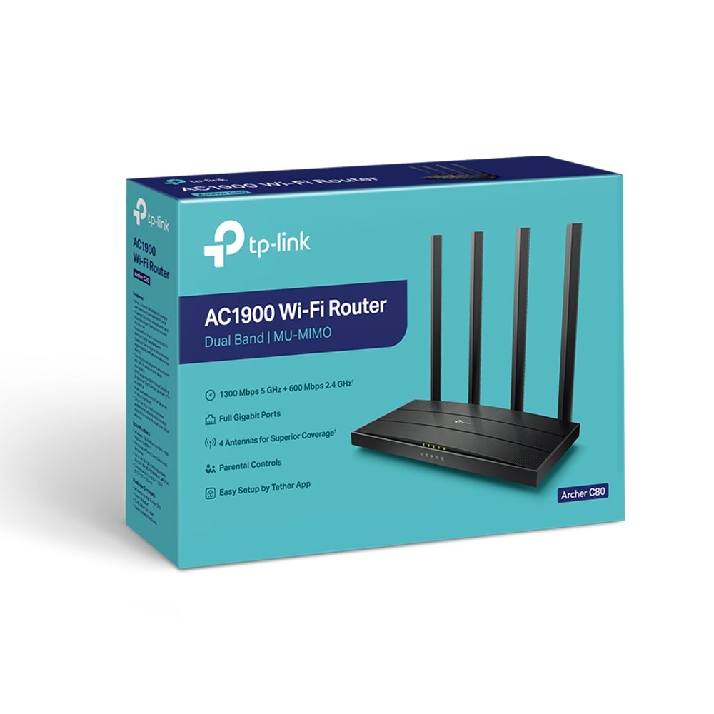 Archer C80, TP-Link, AC1900 MU-MIMO Wi-Fi Router