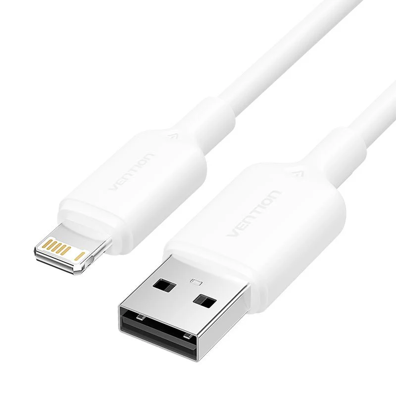 VENTION LAMBH  USB 2.0 Type-A Male to Lightning Male 2.4A Cable 2M Black PVC Type