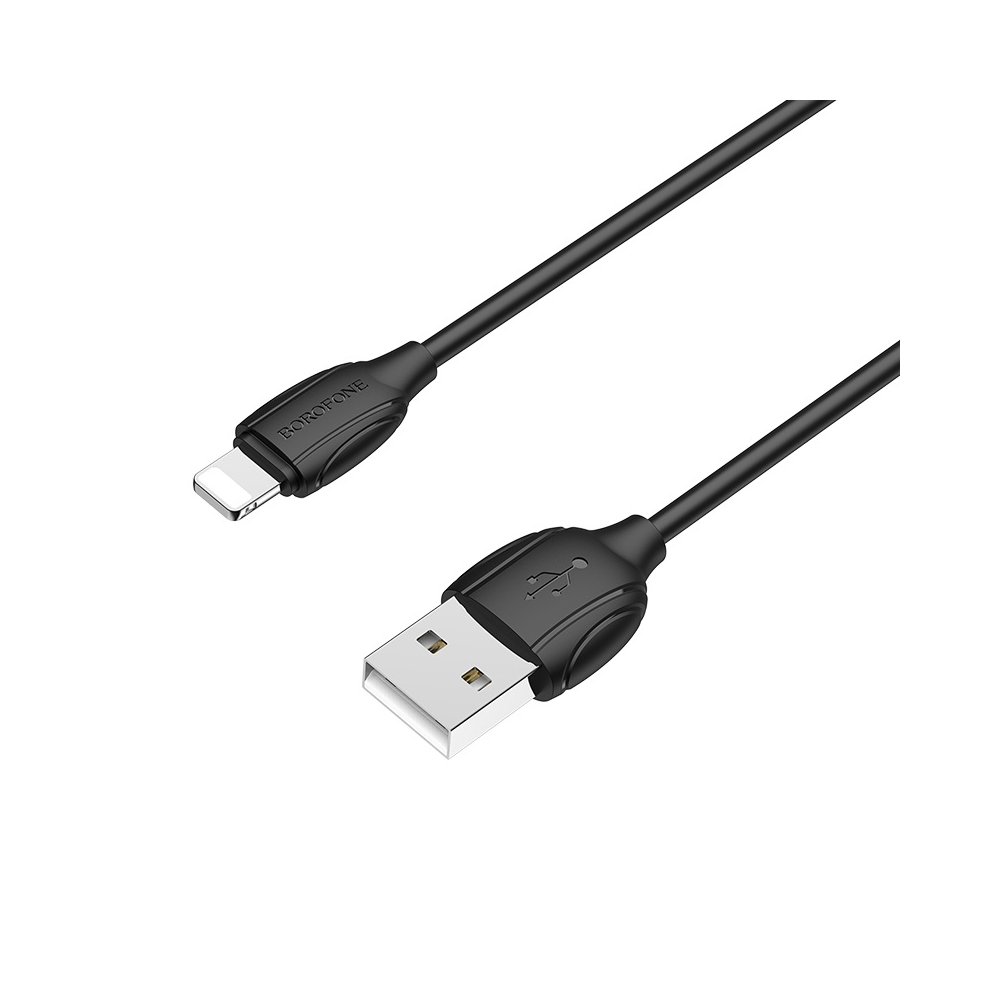BOROFONE BX19 Benefit charging data cable for Lightning Black