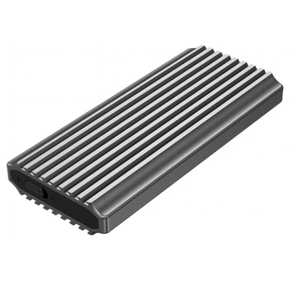 მყარი დისკის ყუთი: Gembird EE2280-U3C-03 USB 3.1 enclosure for M.2 NVMe Drives Backlighted Aluminum