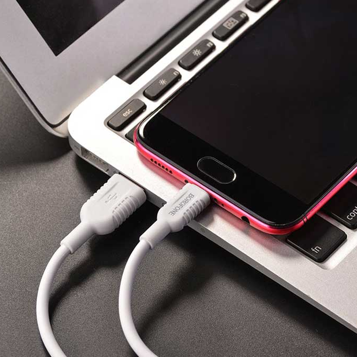 BOROFONE BX33 Micro 4A Billow flash charging data cable white