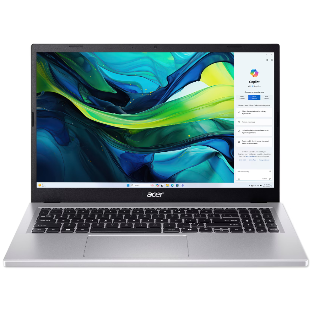 Acer NX.J7FER.001 Aspire Go AG15-41P, 15.6", Ryzen 5-7535HS, 8GB, 512GB SSD, Integrated, Silver